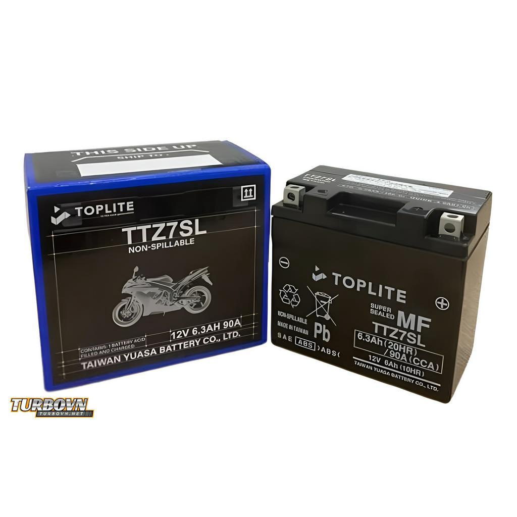 Bình Acquy Toplite TTZ7SL (12V- 6AH- 90CCA)