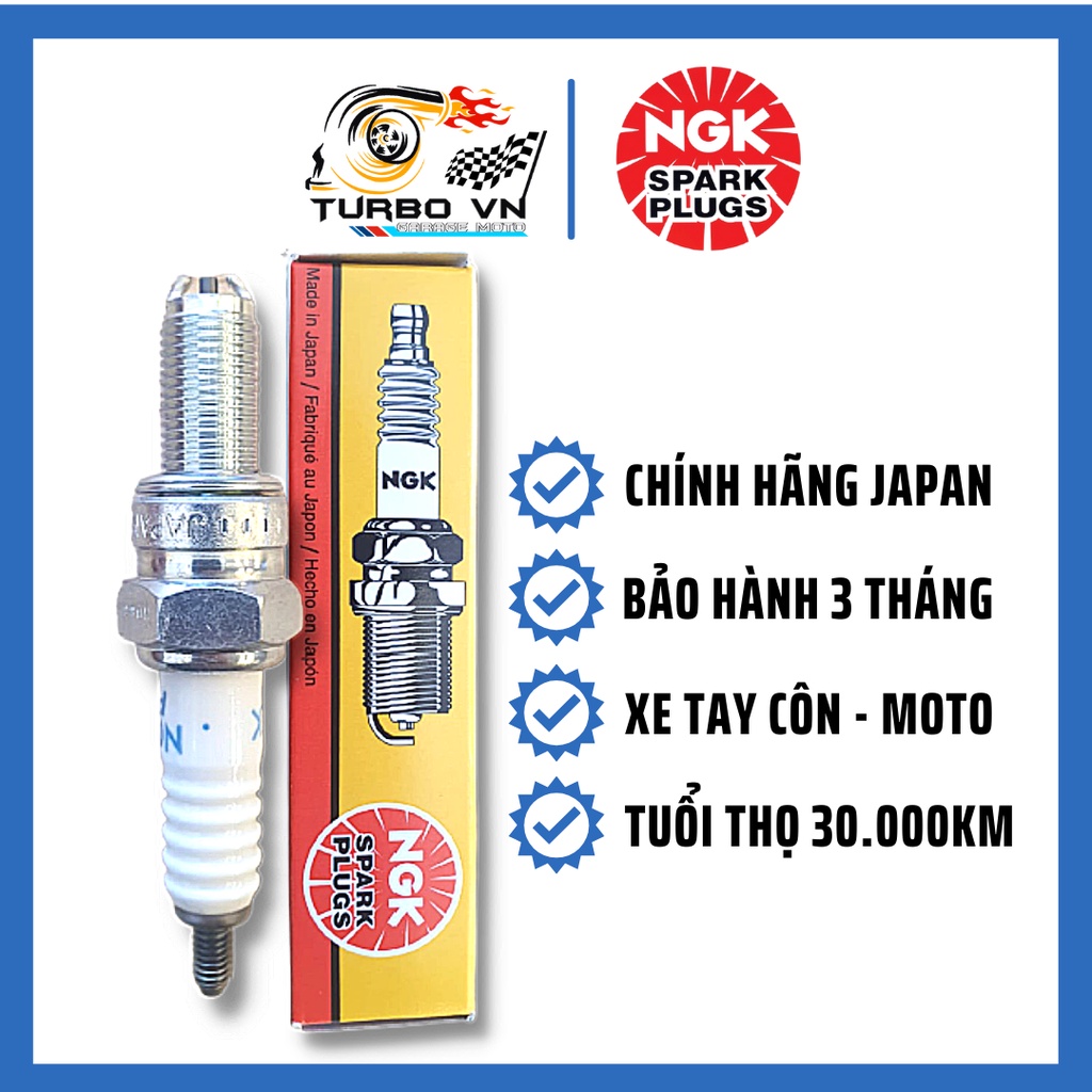 Bugi NGK CR9EK 2 chấu chính hãng cho xe gắn máy, Moto (Honda Yamaha)